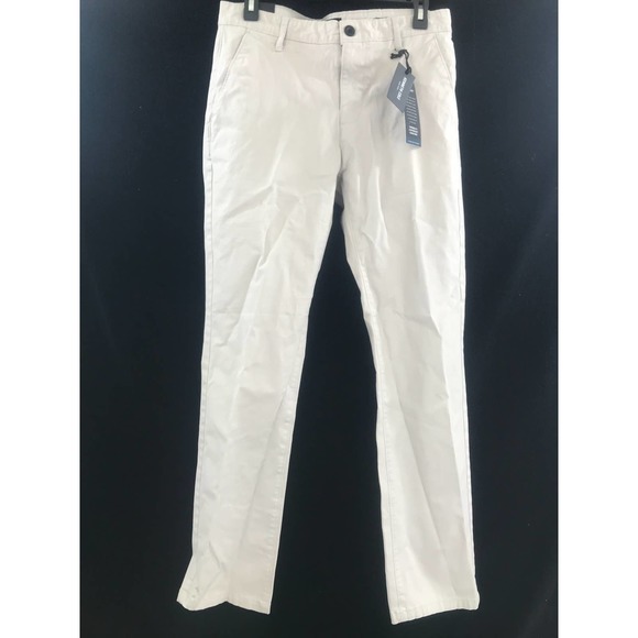Men's Kenneth Cole Lightweight Khaki Pants Size 30 x 30 Slim Tapered Fit New - Picture 1 of 9